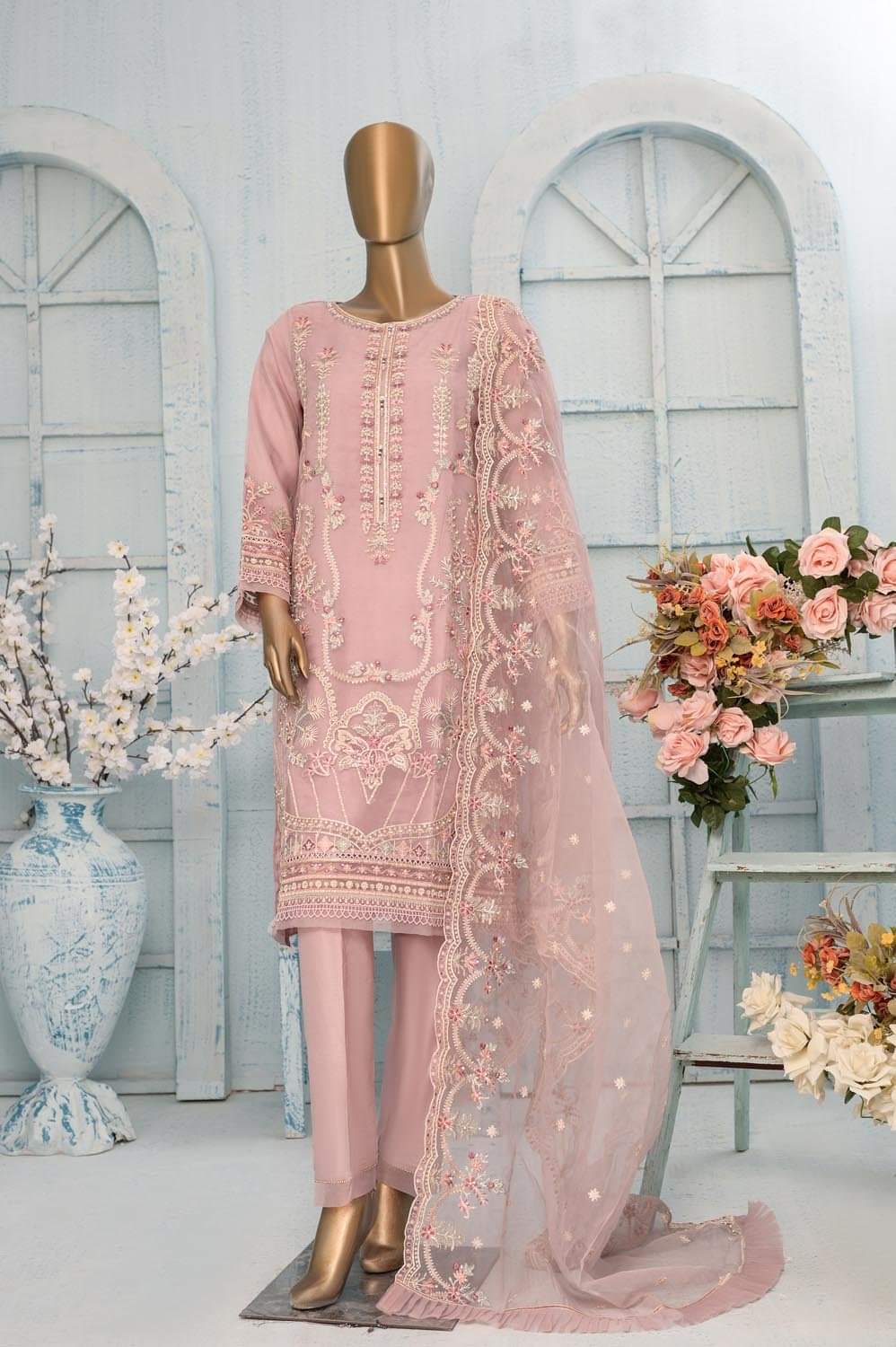 Sadabahar Party Wear-Lilac